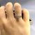 1pcs White Gold Copper Ring Women Light Luxury Simple Models Six Claws Dominant Live Mouth Finger Ring Jewelry