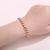 Diamond Heart Encrusted Roman Bracelet Minority Design Sense Ins Simple Crystal Zircon Wedding Bracelet