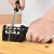 Kitchen 3 Segment Knife Sharpener Household Multi Functional Hand Held Three Purpose Black Sharpening Stone