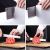 Kitchen 3 Segment Knife Sharpener Household Multi Functional Hand Held Three Purpose Black Sharpening Stone