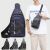 Fashion Men Casual Multifunction Shoulder Bag Travel Crossbody Bag on Shoulder Sling Bag Pack Messenger Pack Chest Bag for Male