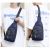 Fashion Men Casual Multifunction Shoulder Bag Travel Crossbody Bag on Shoulder Sling Bag Pack Messenger Pack Chest Bag for Male