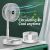Foldable Fan Portable Silencioso Floor Fan Ventilador Portatil USB Rechargeable Third Gear Summer Table Desk Outdoor Camping Fan