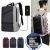 Men's Waterproof Backpack Casual Business Men Computer Backpack 15.6 Inch Laptop Bag Back Light Anti theft Travel Backpack Male