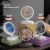 Portable Rotatable Desktop Fan Multifunctional Led Light Home Foldable Fan 4-Speed Mini Fans USB Charging Cooling Camping Fan