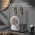 Portable Rotatable Desktop Fan Multifunctional Led Light Home Foldable Fan 4-Speed Mini Fans USB Charging Cooling Camping Fan