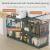 Folding Storage Cabinet Kitchen Outdoor Snacks Multi-storey Storage Lockers Installation-free Plastic Clothing Organizer Box
