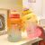 Girls' High Beauty Water Bottle Gradient Color Ton Barrel Net Red Creative Outdoor Portable High Capacity Plastic Water Cup