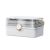 Large-capacity Jewelry Storage Box Multi-layer Cosmetic Storage Box Transparent Dust-proof Desktop Pu Portable Makeup Organizer