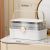 Large-capacity Jewelry Storage Box Multi-layer Cosmetic Storage Box Transparent Dust-proof Desktop Pu Portable Makeup Organizer