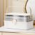 Large-capacity Jewelry Storage Box Multi-layer Cosmetic Storage Box Transparent Dust-proof Desktop Pu Portable Makeup Organizer