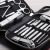 Qmake 16 PCS Nail Clipper Set Stainless Steel Nail Scissors Beauty Nail Pedicure Tool Manicure Sickle Pusher Nail Care with Case
