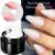 BORN PRETTY 15ML Non Stick Hand Solid Extension Nail Gel Clear Nude Pink Extension Gel Rhinestone Glue Gel Easy to Operate