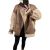 2023 Black Faux Fur Suede Fuzzy Jacket Motorcycle Biker Sheepskin Coat Women Winter Spliced Thickened Fur Integrated Coat