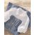 2023 Summer Cut-out Patchwork Denim Dress Women's High Waist Polo Neck Short-sleeved Dresses
