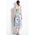 2023 Summer Loose Printed Suspended Dress For Women Square Collar Sleeveless High Waist Print Colorblock Midi Dresses Female