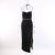 2023 Summer Spaghetti Strap Dresses Sleeveless Slip Sexy Slit Robe Bodycon V Neck Dress New Fashion Women Streetwear Y2K