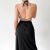 2023 Summer Spaghetti Strap Dresses Sleeveless Slip Sexy Slit Robe Bodycon V Neck Dress New Fashion Women Streetwear Y2K