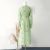 2023 Sweet V-neck Lace Dress Long Sleeve Party Dresses A Line Casual Dress Spring/Summer New Chiffon Print Flower Long Dress