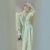 2023 Sweet V-neck Lace Dress Long Sleeve Party Dresses A Line Casual Dress Spring/Summer New Chiffon Print Flower Long Dress