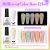 BORN PRETTY 39/21PCS Neon Gel Nail Polish Set Nude Pink Yellow Green Blue Glitter Colors Gel Polish Kit Base Gel Top Coat