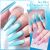 BORN PRETTY 7ml Sea Blue Cat Magnetic Gel Blue Red Magnetic Nails Long Lasting Nail Gel Semi Permanent Soak Off UV Gel Varnish