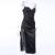 Deep V Neck Spaghetti Strap Slip Sexy Slit Maxi Dress 2023 New Fashion Evening Party Women Elegant Streetwear Dresses Y2K