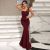 Elegant One Shoulder Cocktail Evening Party Dresses Patchwork Mesh Sleeveless Sequin Bodycon Black Formal Occasion Maxi Dress