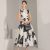 Fashion Print Commuter Dress Women 2023 Summer Round Neck Sleeveless Dresses for Women's Korean Style Office Midi A-line Dress