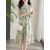 Fashion Printed Dress Women 2023 Spring and Summer Casual Breathable Mesh Long-sleeved Dresses for Women Waist Slim Office Dress