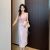 French Chic Elegant Sling Dress Women Fashion 2023 Summer Korean Style Office Midi Dresses for Women Club Party Dress