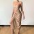 French Deep V Neck Spaghetti Strap Slip Sexy Slit Maxi Dress 2023 New Fashion Evening Party Women Elegant Streetwear Dresses Y2K