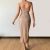 French Deep V Neck Spaghetti Strap Slip Sexy Slit Maxi Dress 2023 New Fashion Evening Party Women Elegant Streetwear Dresses Y2K