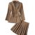 Harajuku Loose Suit Pleated Skirt Two-Piece Set New Spring Autumn Jacket Blazer+Mini A-Line Skirts Loose 2 Piece Suit