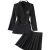 Harajuku Loose Suit Pleated Skirt Two-Piece Set New Spring Autumn Jacket Blazer+Mini A-Line Skirts Loose 2 Piece Suit