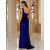 One Shoulder Sexy Evening Dress Women Patchwork Sequin Sleeveless Split Bodycon Formal Maxi Dress Party Prom Vestidos 2023 New
