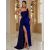One Shoulder Sexy Evening Dress Women Patchwork Sequin Sleeveless Split Bodycon Formal Maxi Dress Party Prom Vestidos 2023 New