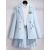 Spring Summer Streetwear Female Two Piece Skirt Suit Plus Size 3XL Spring Jacket Blazer+Mini A-Line Skirts Loose 2 Piece Suit