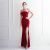 Strapless Feather Evening Dresses For Womens 2023 Sexy Backless High Waist Split Bodycon Maxi Dress Elegant Party Summer Outfits