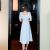White Elegant Sling Dress Women 2023 Summer Korean Fashion Strapless Short Sleeve Midi Dresses for Women Wedding Party Dress