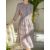Women Elegant Mesh Long Sleeve Dress 2023 Spring Summer Thin Section Breathable V-neck Cardigan Midi Dress Women Casual Dress