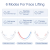 ANLAN V-Face Lifting Device EMS Massage Double Chin Remove V-shaped Red/Blue LED Light Therapy Face Slimming Face Lift Device