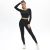 2-pcs Seamless Knitting Yoga Set High Elastic Backless Long Sleeve Woman Shirts Hip Lifting Legging Sports Running Fitness Suit