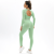 2-pcs Seamless Knitting Yoga Set High Elastic Backless Long Sleeve Woman Shirts Hip Lifting Legging Sports Running Fitness Suit