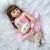 Hot Selling 55 cm Bebe Doll Reborn Toddler Girl Pink Princess Very Soft Full Body Silicone Beautiful Doll Real Touch Toy Gifts