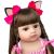 Hot Selling 55 cm Bebe Doll Reborn Toddler Girl Pink Princess Very Soft Full Body Silicone Beautiful Doll Real Touch Toy Gifts