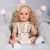 KEIUMI 55CM Full Silicone Body Doll Reborn Baby Waterproof Hand-detailed Painting Rooted Fiber Hair Princess Dolls For Girls