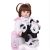 Limited Collection Reborn Baby Doll Cloth Body Stuffed Lifelike Babies Alive Doll Cosplay Panda Toy For Toddler Birthday Present