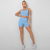 VEQKING 2pcs Seamless Knitting High Waist Women Yoga Set Sexy Threaded Back Bra Tight Fitting Shorts Gym Running Fitness Suit