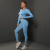 VEQKING 2pcs Yoga Sets Women Seamless Long Sleeve Sports Sets High Waist Hip Lifting Legging Running Gym Fitness  Suit